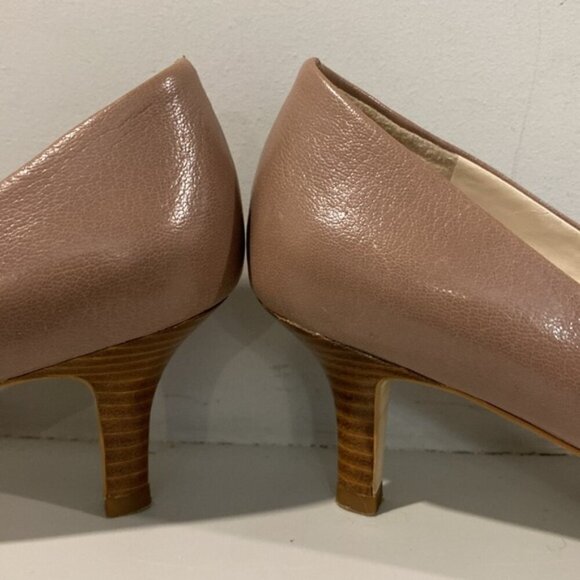 Franco Sarto Rema Brown Pointed Leather Pumps Size 7.5M - Picture 5 of 12